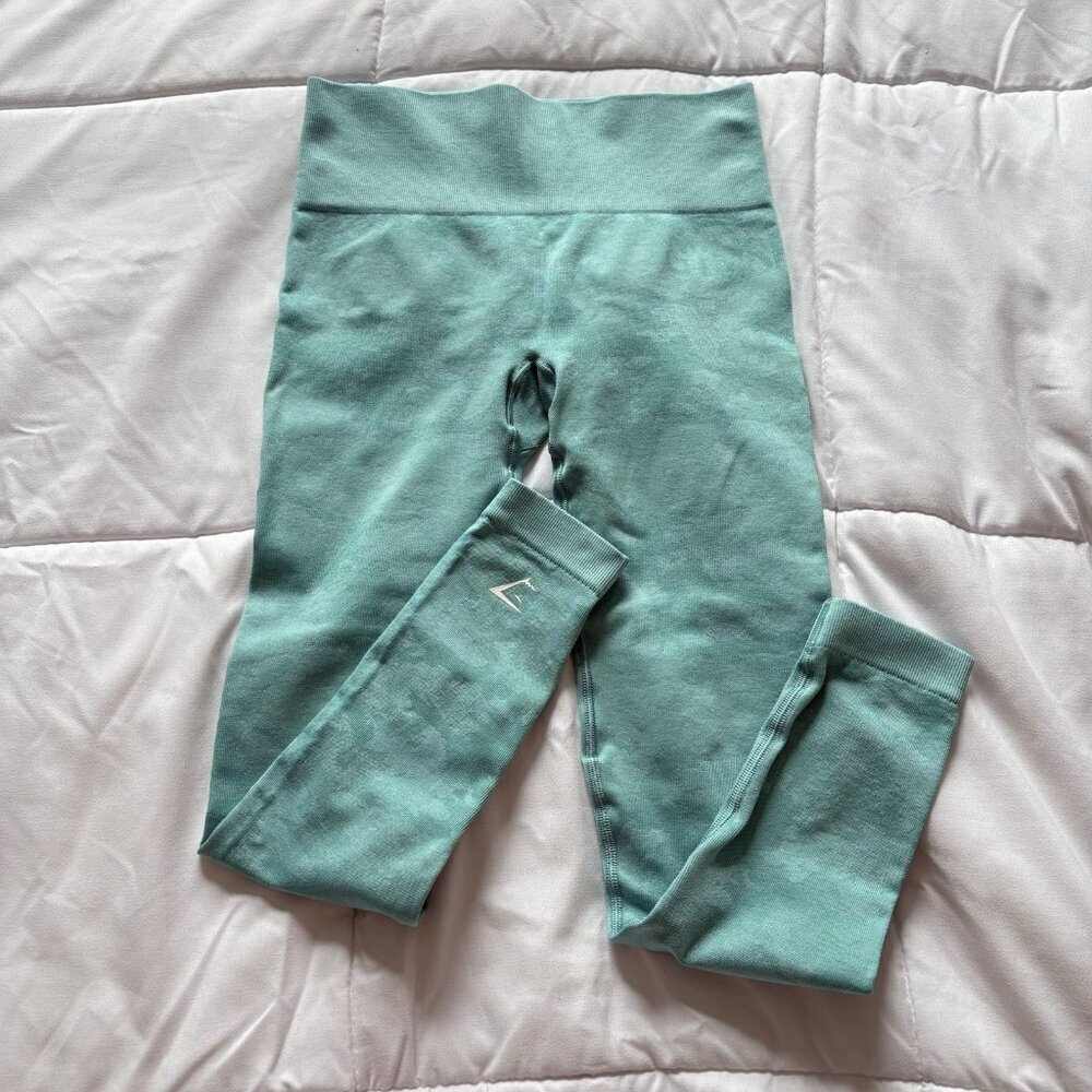 Gymshark Adapt Camo Seamless‎ Leggings Blue Womens Yoga Gym Activewear